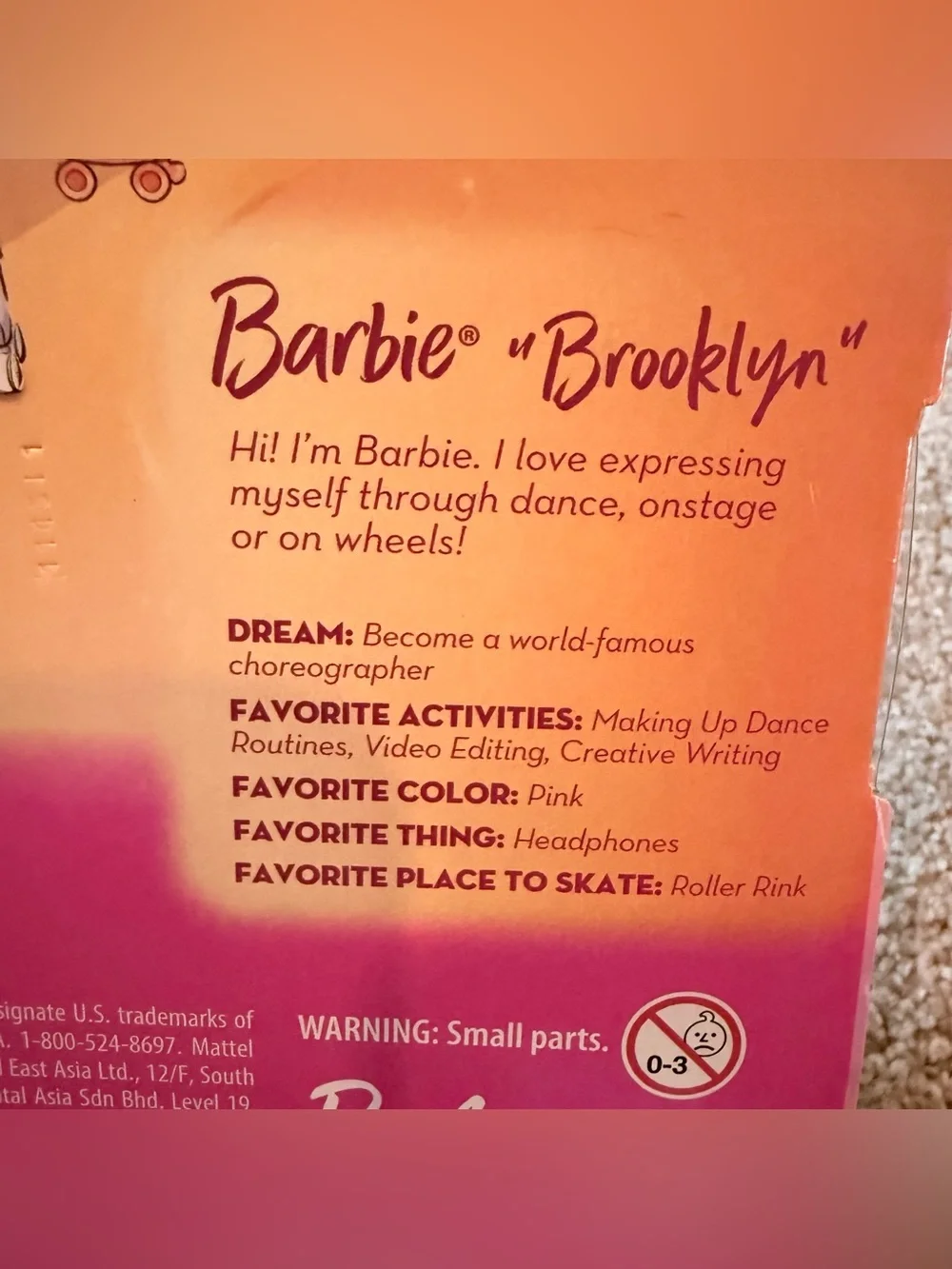 Barbie Dream Besties Brooklyn Skate Party Doll 2025 Mattel NIB Roller Skates
